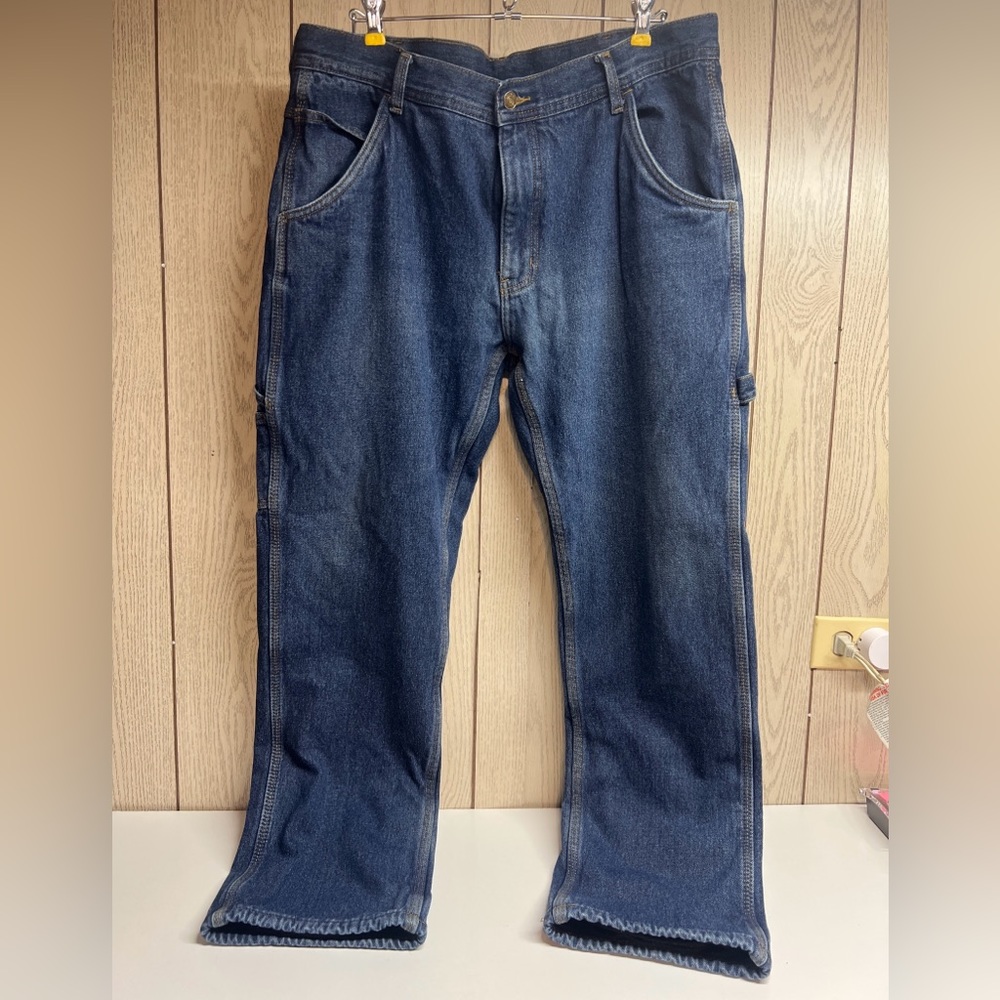 KEY Carpenter Jeans Fleece Insulated SZ 36X 32 Workwear  Jeans 17754 Nice!!
